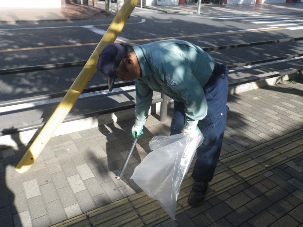 上福岡駅前（東口西口）ポイ捨てゴミ清掃ボランティア活動